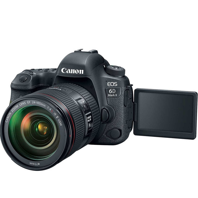 دوربین کانن مدل EOS 6D Mark II  24-105  F4 L IS II مشکی 27.1 مگاپیکسل 20.0  50.0 مگاپیکسل 