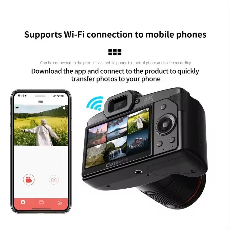 دوربین متفرقه مدل 4K Dual Night Vision 64 Million Pixel   4K 