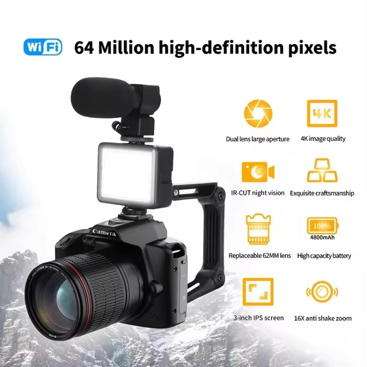 دوربین متفرقه مدل 4K Dual Night Vision 64 Million Pixel   4K 