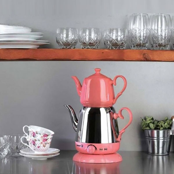 چای ساز کرکماز مدل Nosta کد 339 وزن:2 گرم محدوده ظرفیت قوری:1.0 تا 1.5 لیتر ابعاد:460x250x250 سانتیمتر